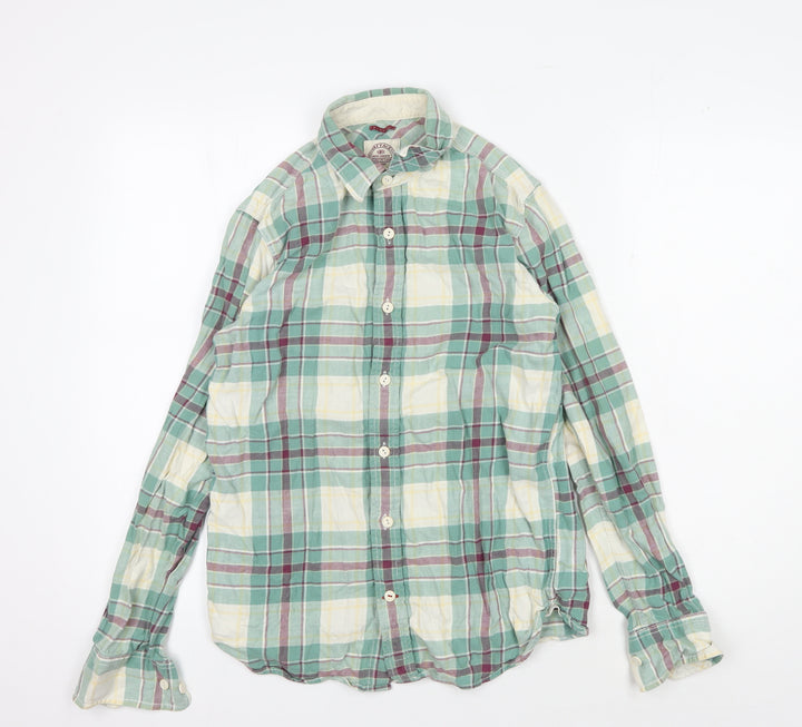 Fat Face Men's Multicoloured Plaid Button-Up Shirt XS