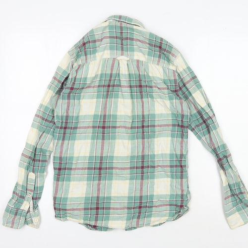 Fat Face Men's Multicoloured Plaid Button-Up Shirt XS
