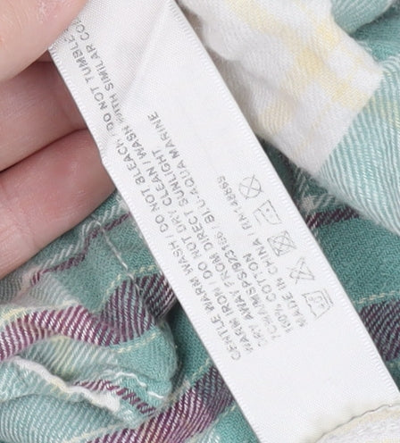 Fat Face Men's Multicoloured Plaid Button-Up Shirt XS