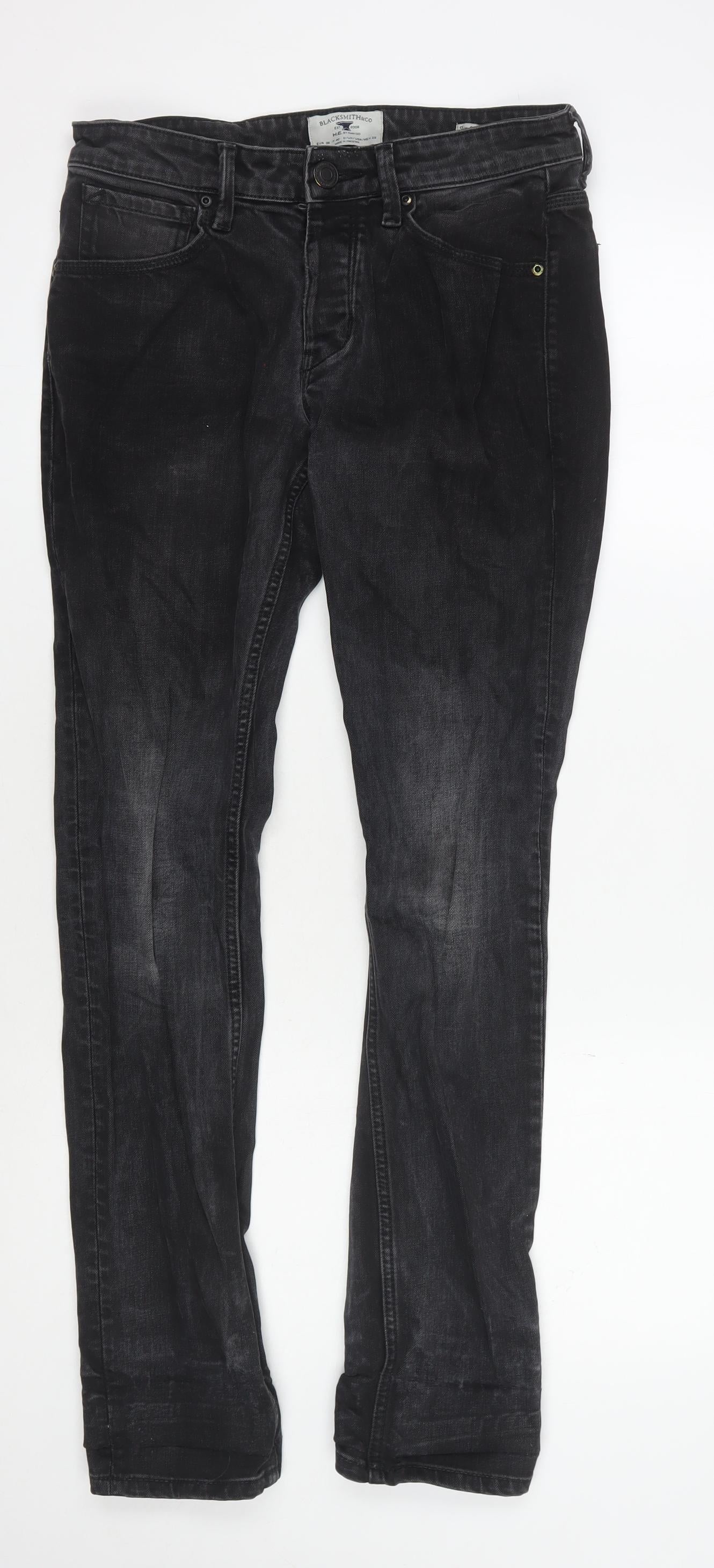 B. Smith & Co Men's Black Straight Jeans Size 31