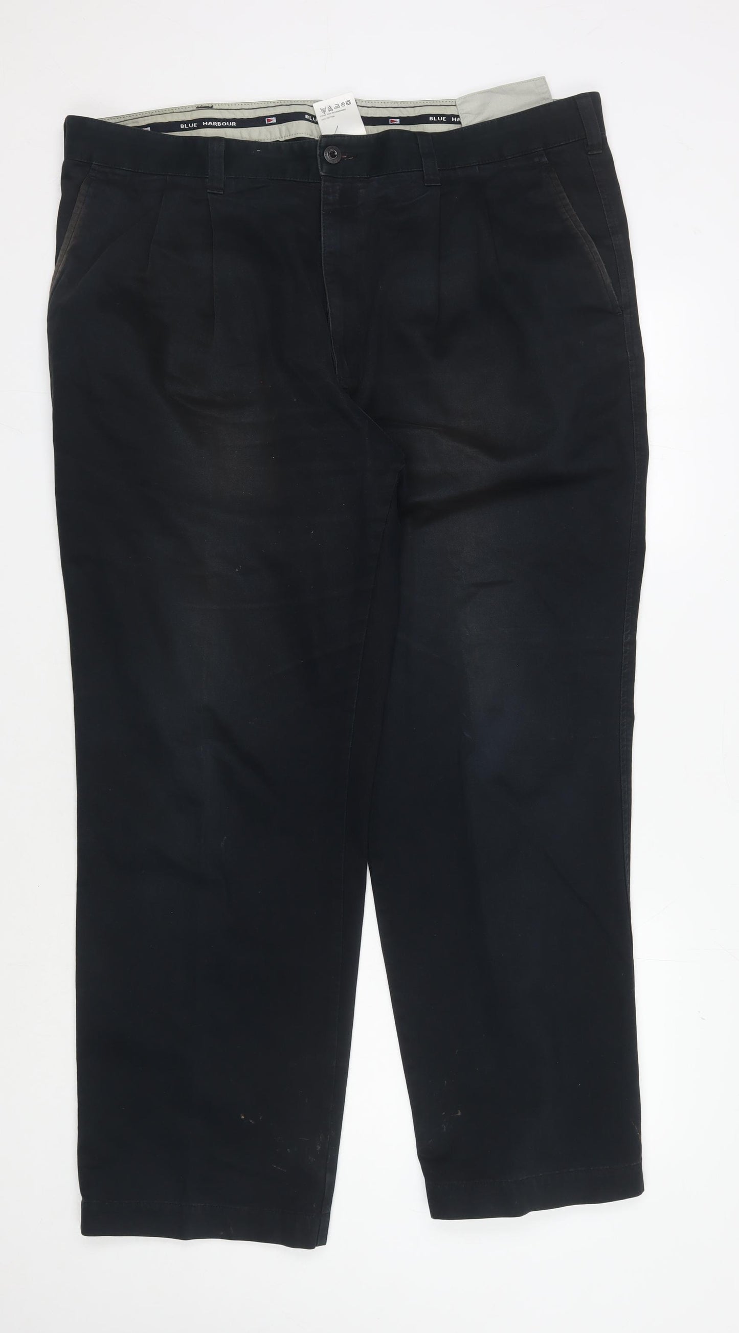 Marks and Spencer Men's Black Chino Trousers, 42 Regular