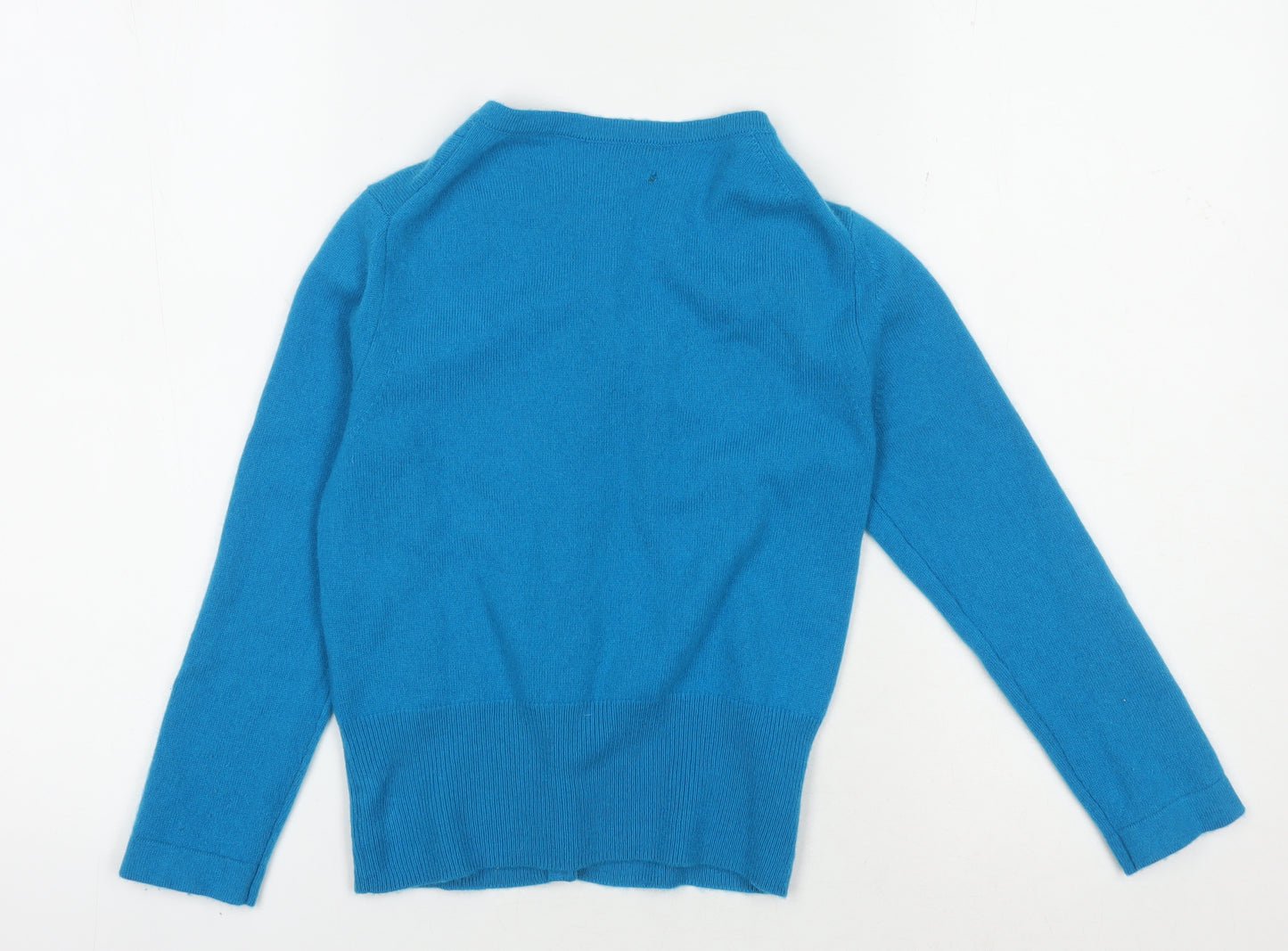 Pure Collection Women's Blue Cashmere Cardigan Size 8