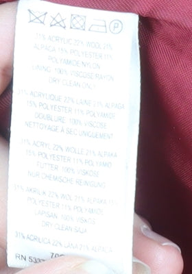 French Connection Women's Red Coat Size 12