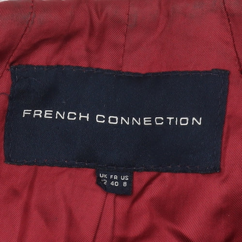 French Connection Women's Red Coat Size 12