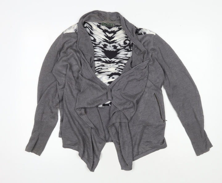 Mint Velvet Women's Grey Cardigan Long Sleeve Knit