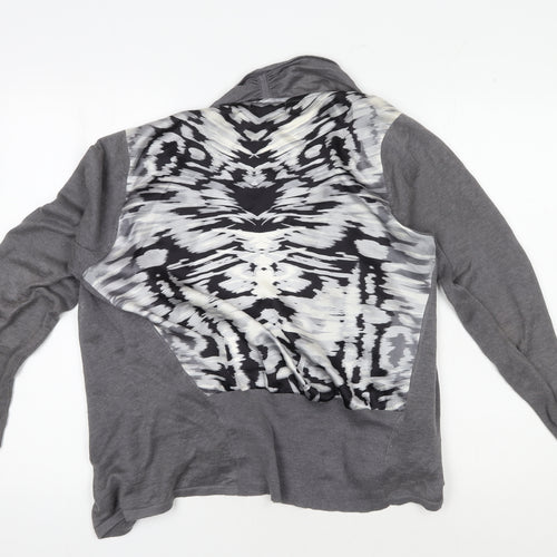 Mint Velvet Women's Grey Cardigan Long Sleeve Knit