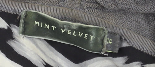 Mint Velvet Women's Grey Cardigan Long Sleeve Knit