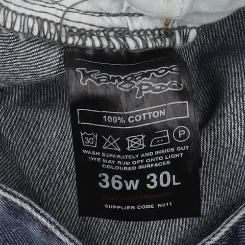 Kangaroo Poo Men's Blue 36 Straight Jeans