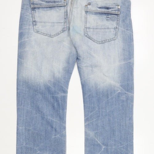 Crosshatch Men’s Blue Straight Jeans - Size 36