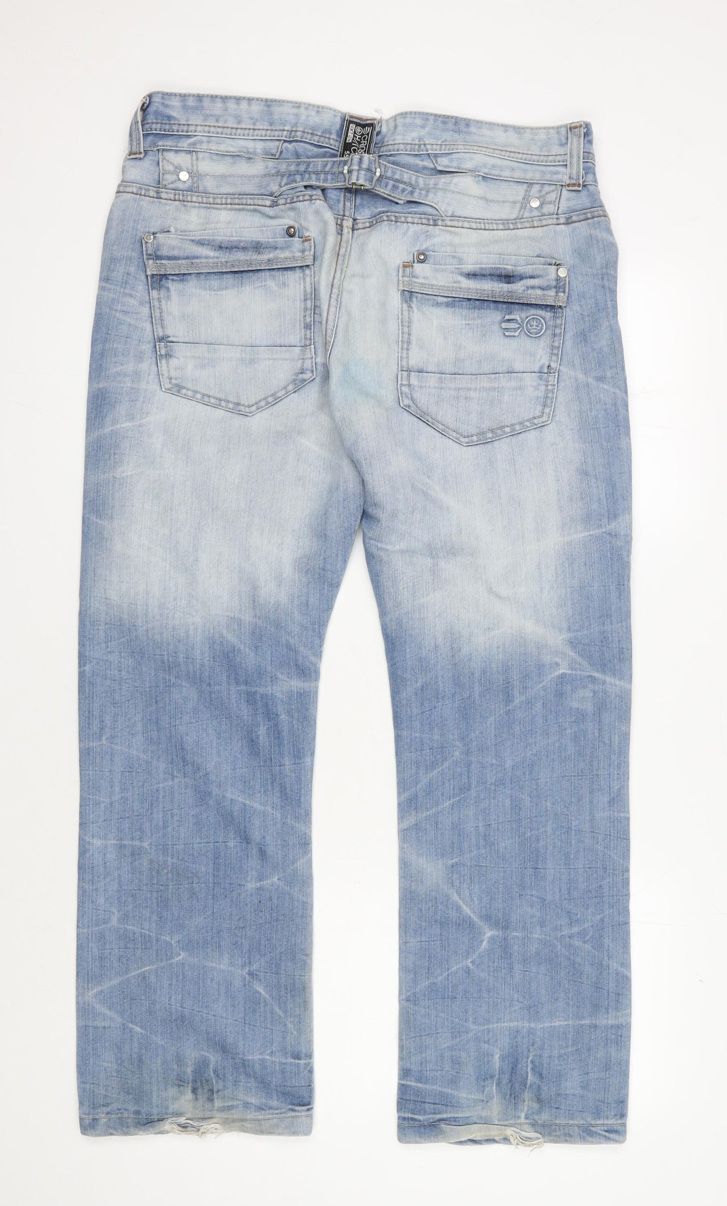 Crosshatch Men’s Blue Straight Jeans - Size 36