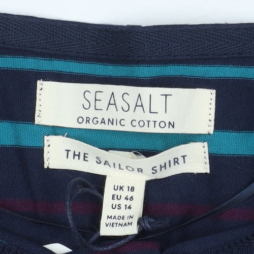 Seasalt Women's Multicoloured Striped Jersey T-Shirt