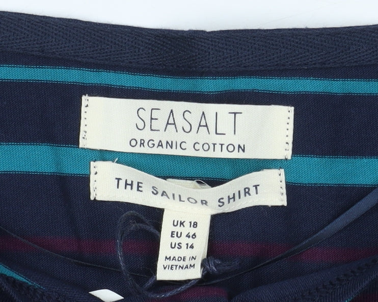 Seasalt Women's Multicoloured Striped Jersey T-Shirt