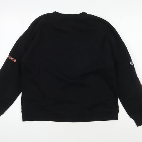 Roxy Unisex Black Pullover Sweatshirt - M - Logo Accents