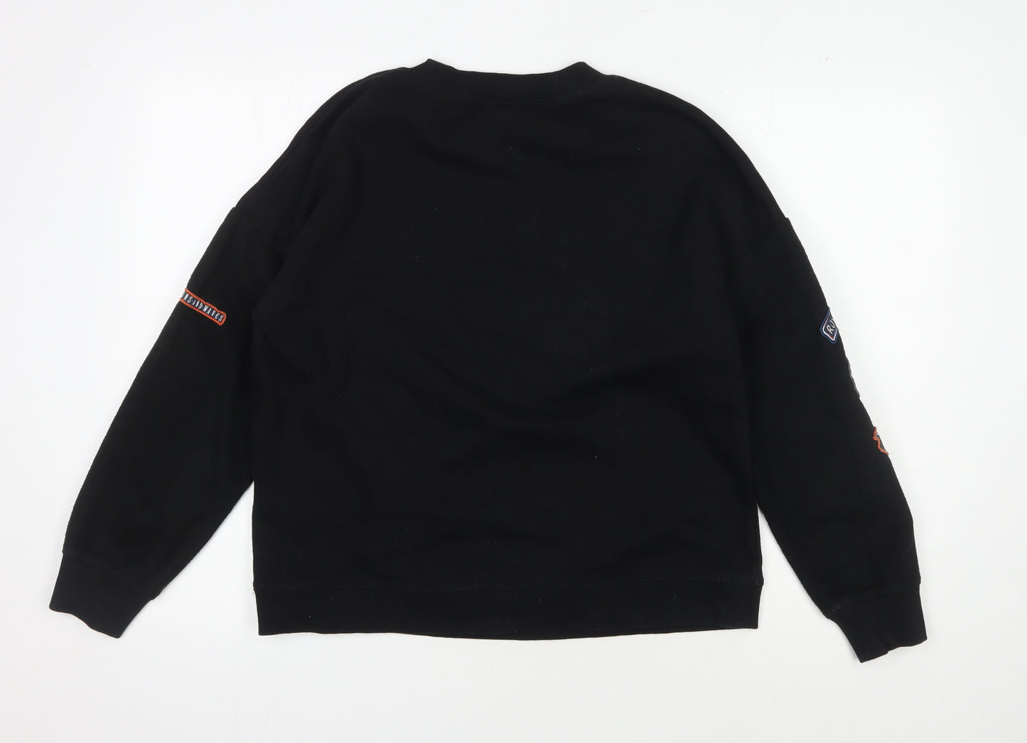 Roxy Unisex Black Pullover Sweatshirt - M - Logo Accents