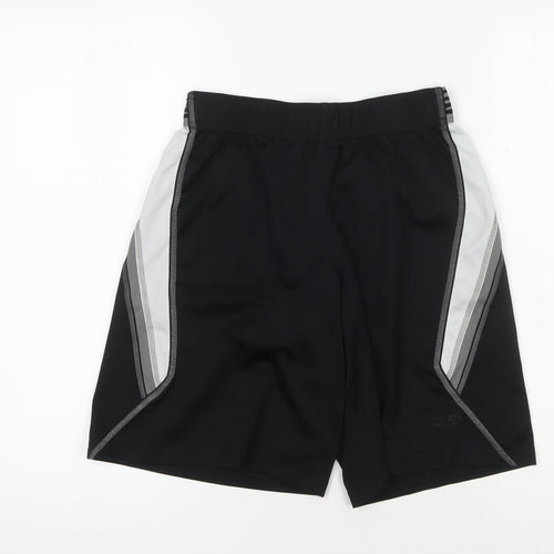 Champion Boys Black Athletic Shorts 12-13 Years Mesh Polyester