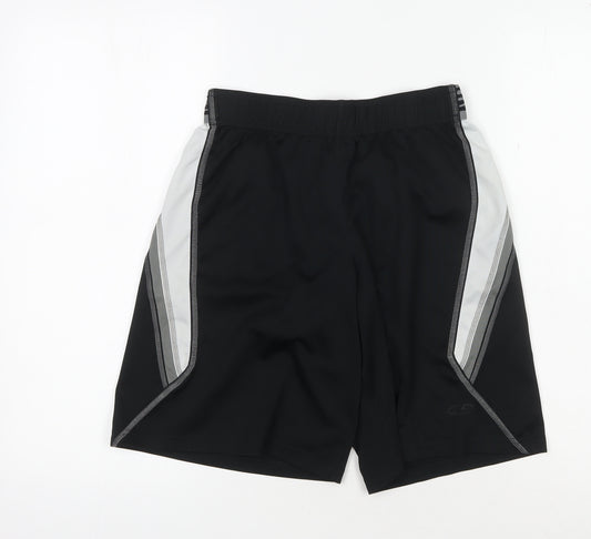Champion Boys Black Athletic Shorts 12-13 Years Mesh Polyester