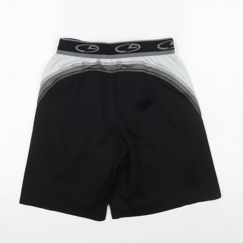 Champion Boys Black Athletic Shorts 12-13 Years Mesh Polyester