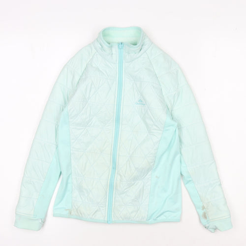 Decathlon Girls Blue Puffer Jacket 10 Years Winter Coat