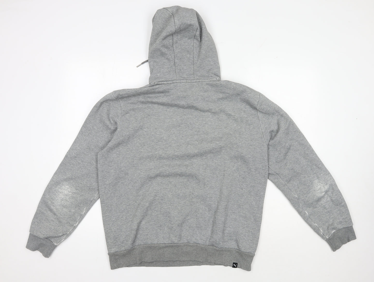 Puma Grey Pullover Logo Hoodie Men’s M
