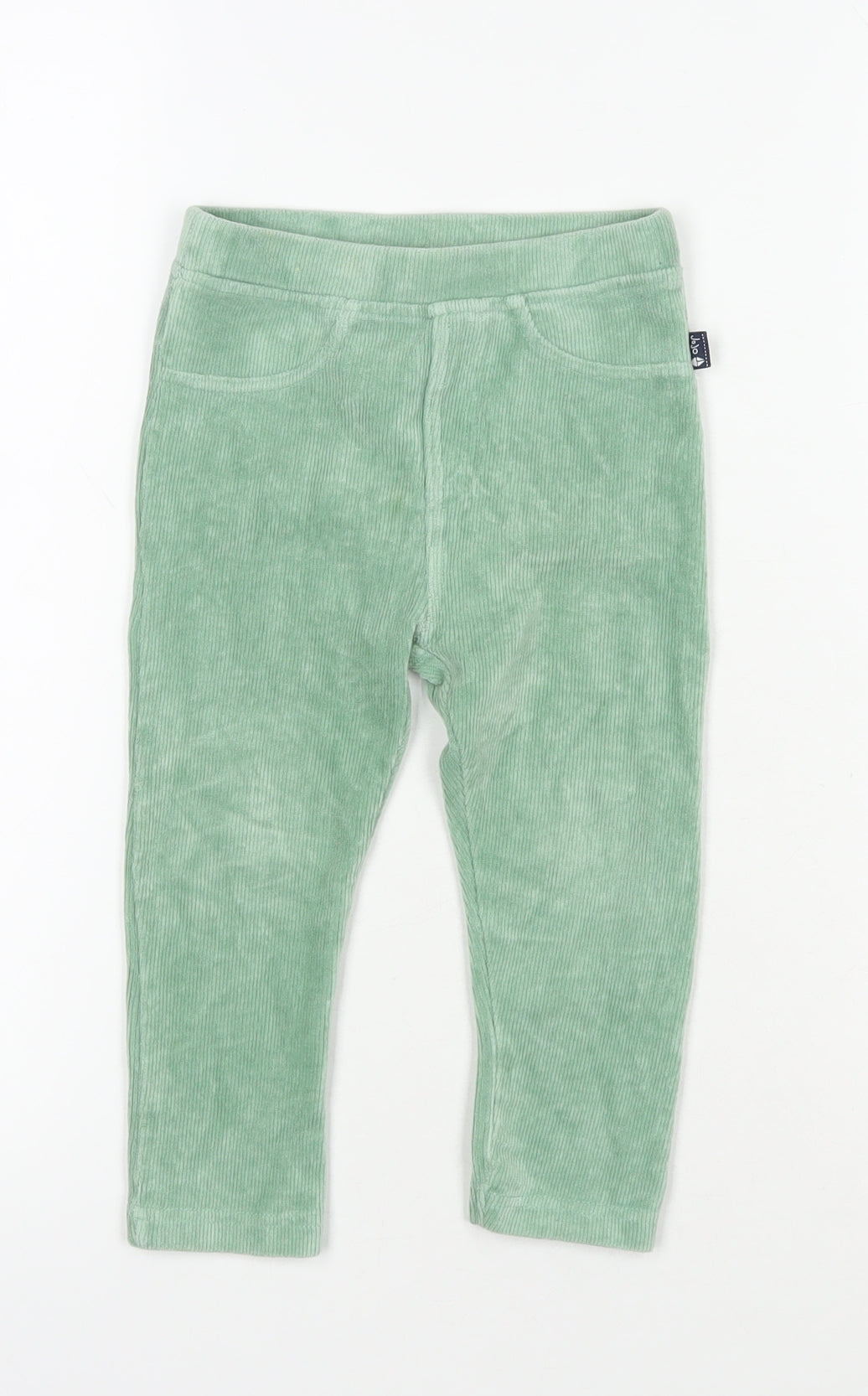 JoJo Maman Bébé Green Corduroy Leggings - 24 Months