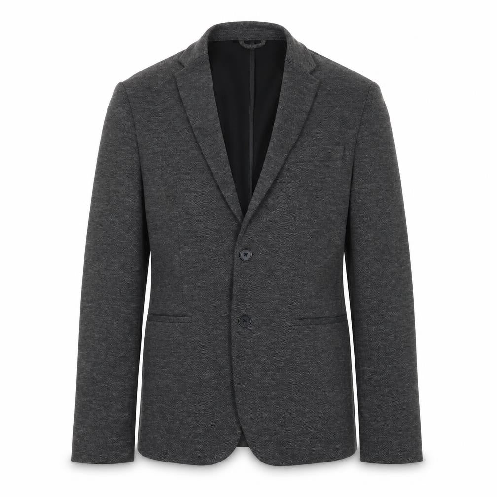 Front view of Zara Women's Grey Blazer -, size S, Smart Single-Breasted