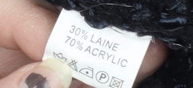 Tilt Women's Black Pullover Fringe Sweater Size 2