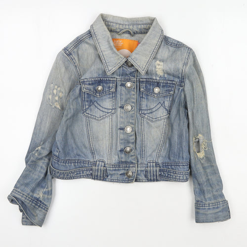 SoulCal Women's Blue Denim Jacket Size 12 Casual Chic