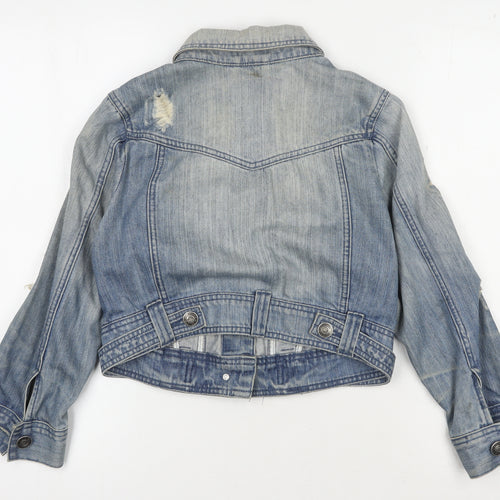 SoulCal Women's Blue Denim Jacket Size 12 Casual Chic