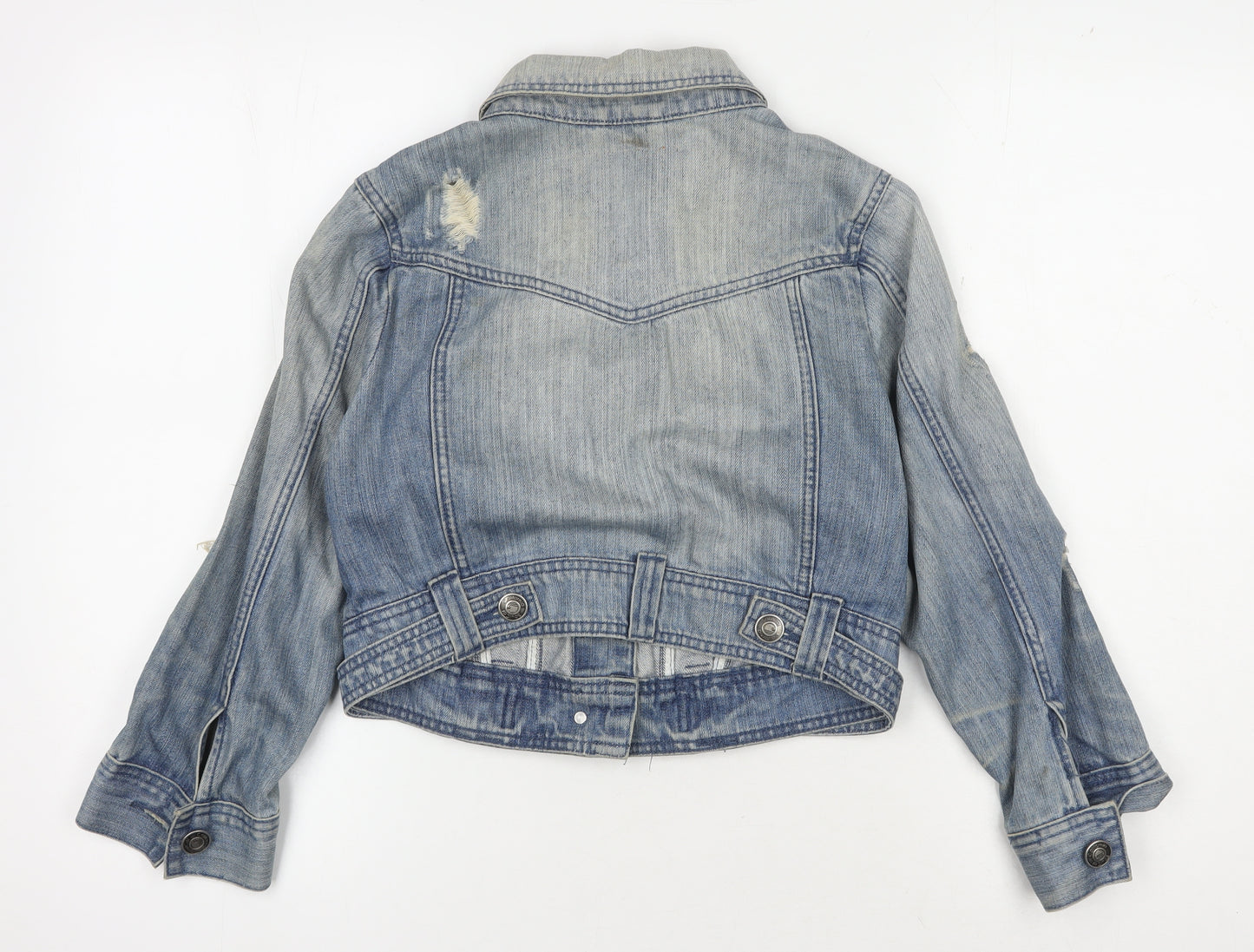 SoulCal Women's Blue Denim Jacket Size 12 Casual Chic