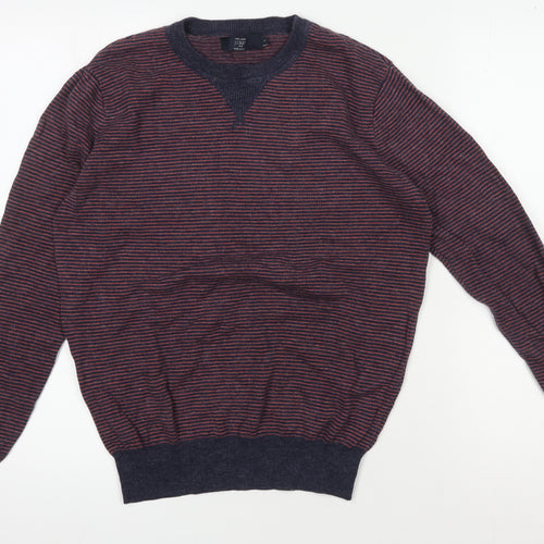 J.Crew Men's S Multicoloured Striped Pullover, Casual Jumper