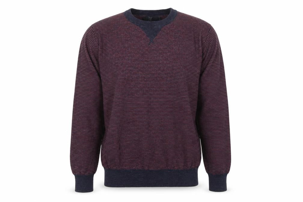 Front view of J.Crew Men's S Multicoloured Striped Pullover, Casual Jumper
