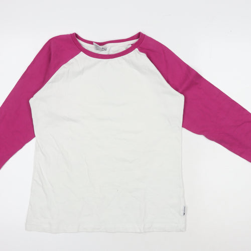 Trespass Women's White & Pink Raglan T-Shirt, M