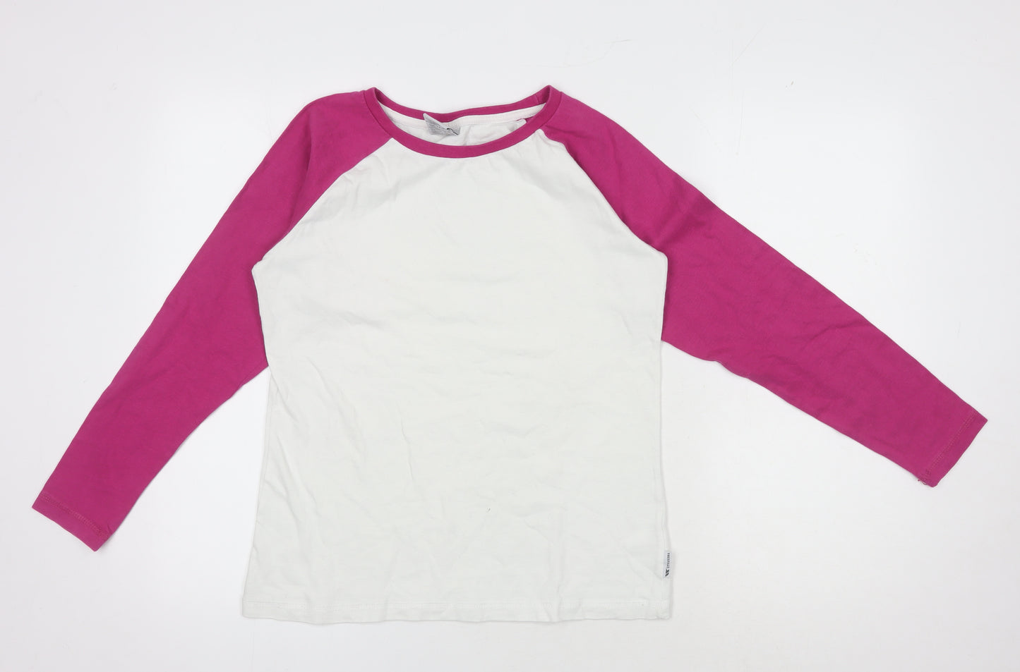 Trespass Women's White & Pink Raglan T-Shirt, M