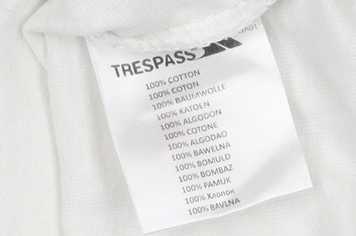 Trespass Women's White & Pink Raglan T-Shirt, M
