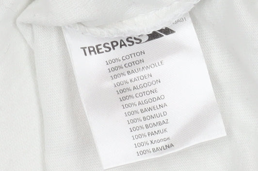 Trespass Women's White & Pink Raglan T-Shirt, M