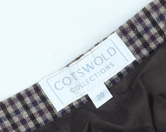 Cotswold Collections Women's Check Trousers Size 20