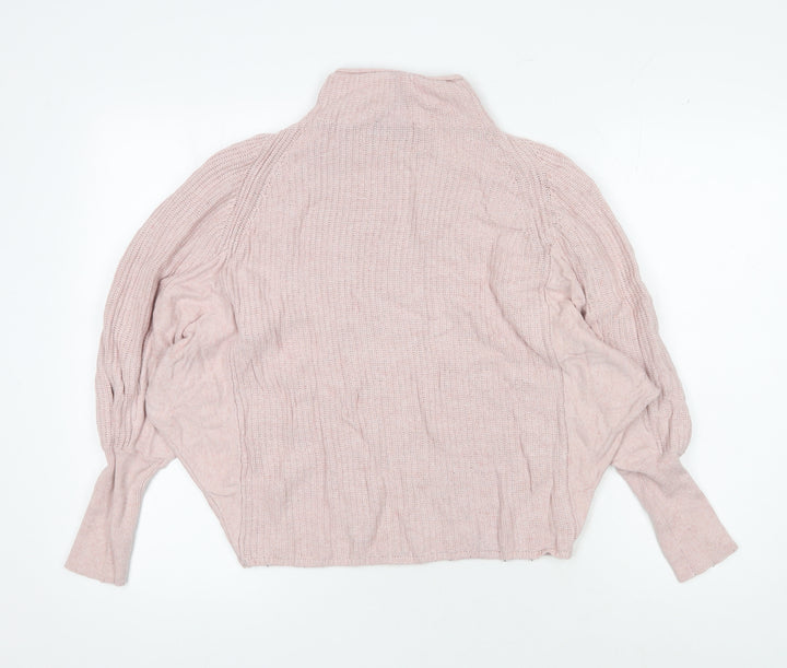 Mint Velvet Women's Pink XS Balloon Sleeve Pullover