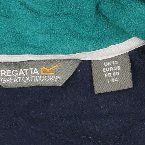 Regatta Women's Blue Fleece Jacket - Size 12 Outdoor