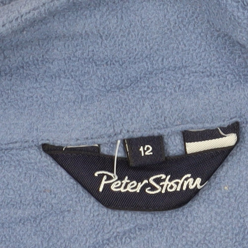 Peter Storm Women's Blue Fleece Travel Jacket Size 12