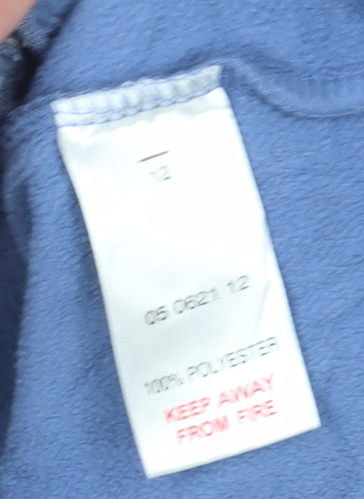 Peter Storm Women's Blue Fleece Travel Jacket Size 12