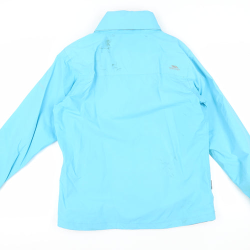 Trespass Women's Blue Rain Coat Jacket L - Waterproof & Windproof