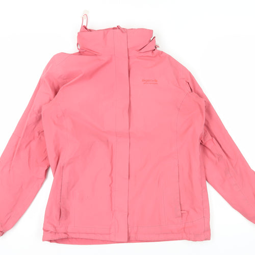 Regatta Women's Pink Waterproof Rain Jacket Size 12
