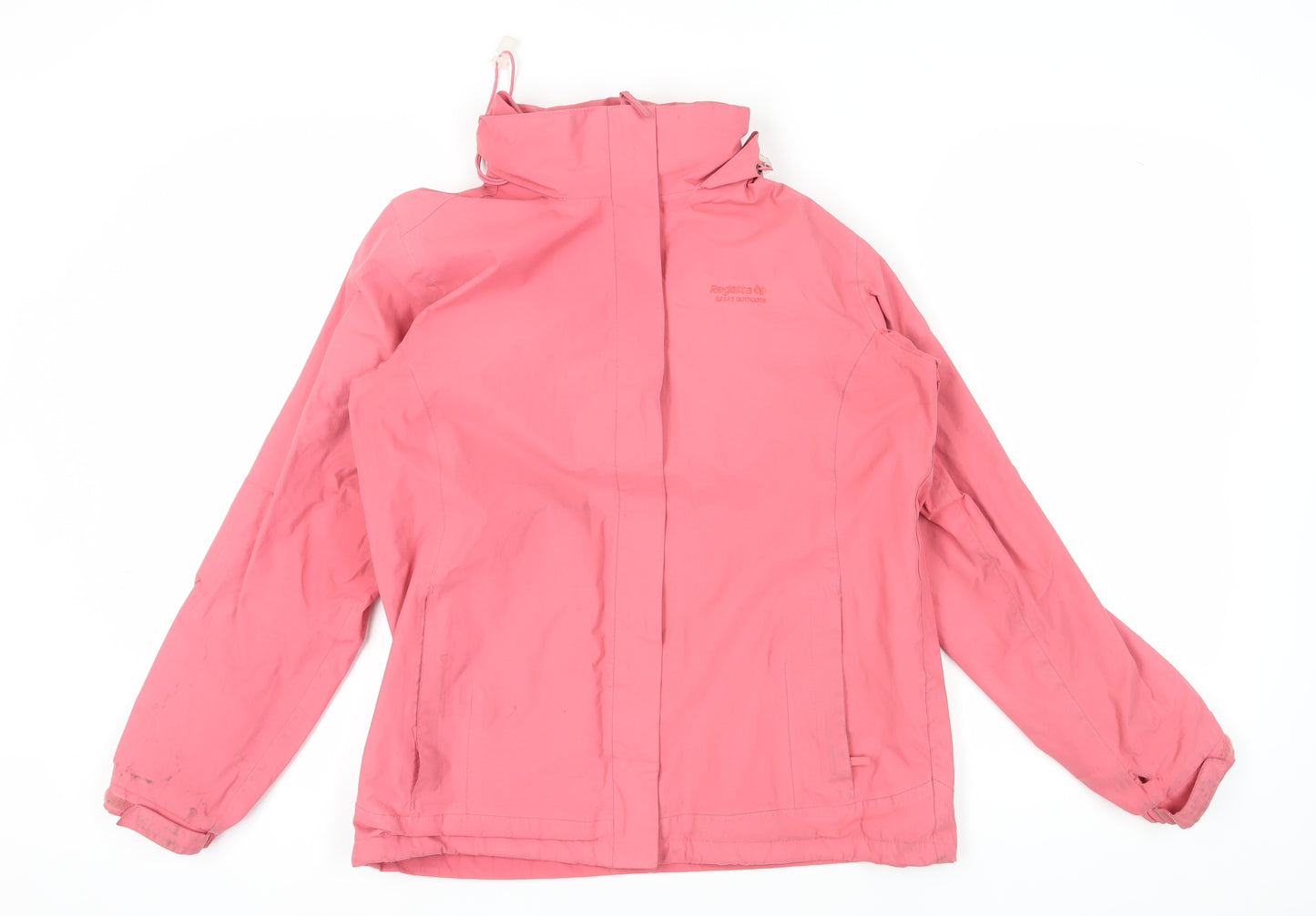Regatta Women's Pink Waterproof Rain Jacket Size 12