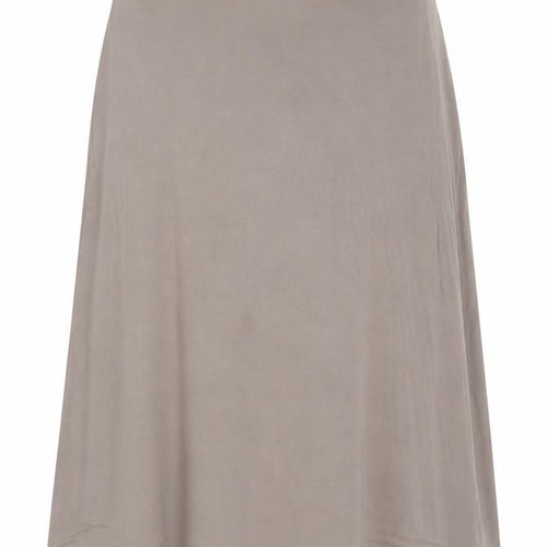 EaSTeX Beige A-Line Midi Skirt for Women Size 16