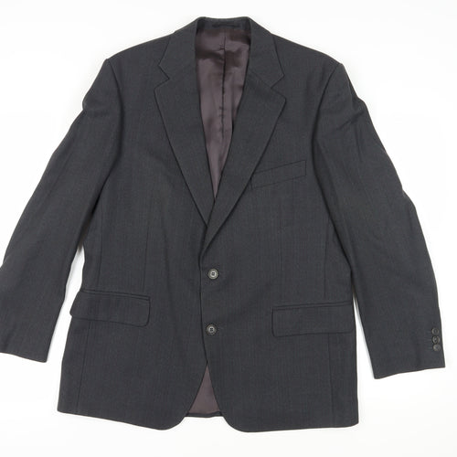 Magee Men's Grey Wool Blazer 42R Classic Formal