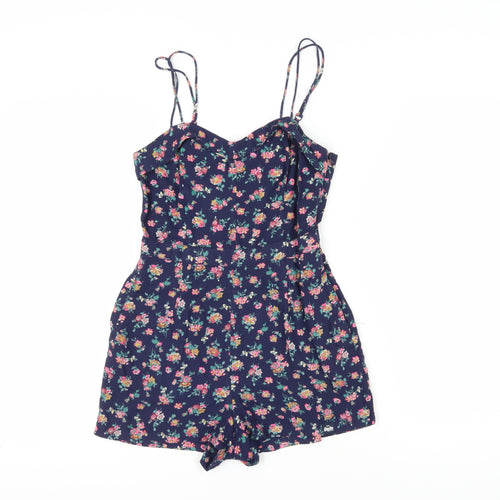 Superdry Women's Multicoloured 2XS Floral Playsuit