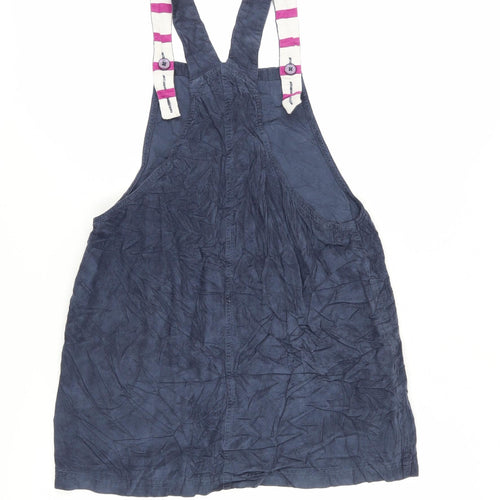 Weird Fish Women's Blue Dungaree Dress, Size 4
