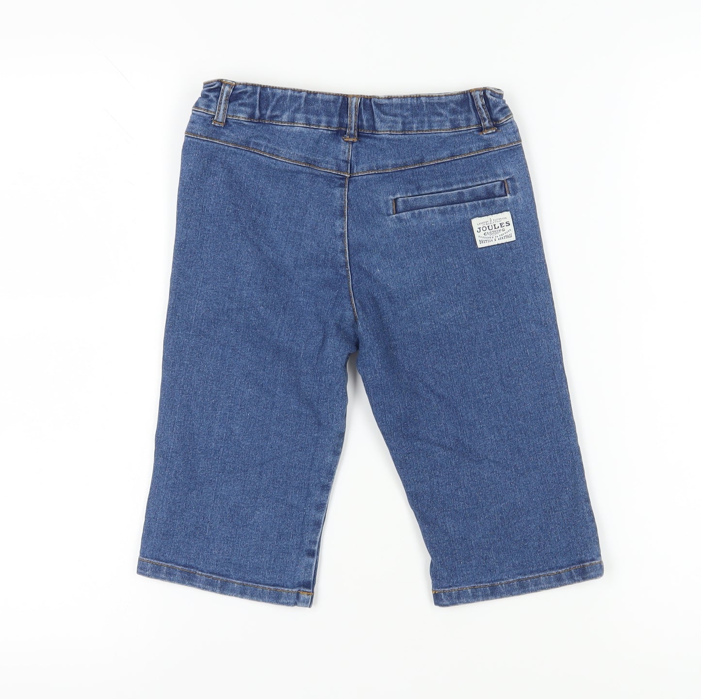 Joules Boys Blue Bermuda Denim Shorts Size 8 Years