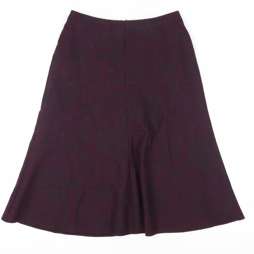 Eastex Women's Purple A-Line Midi Skirt Size 12