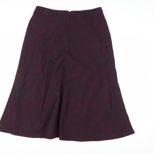 Eastex Women's Purple A-Line Midi Skirt Size 12